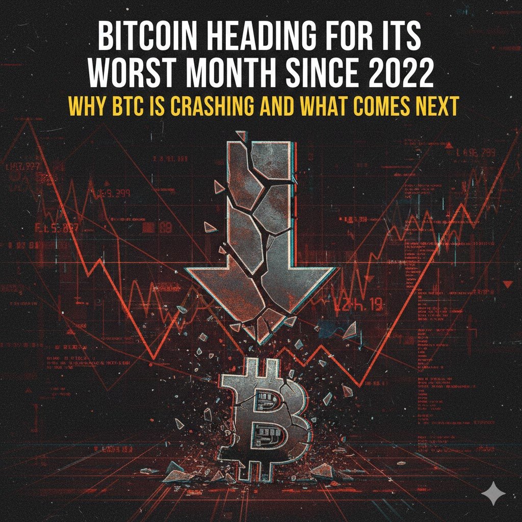 Bitcoin Heading for Its Worst Month Since 2022: Why BTC Is Crashing and What Comes Next