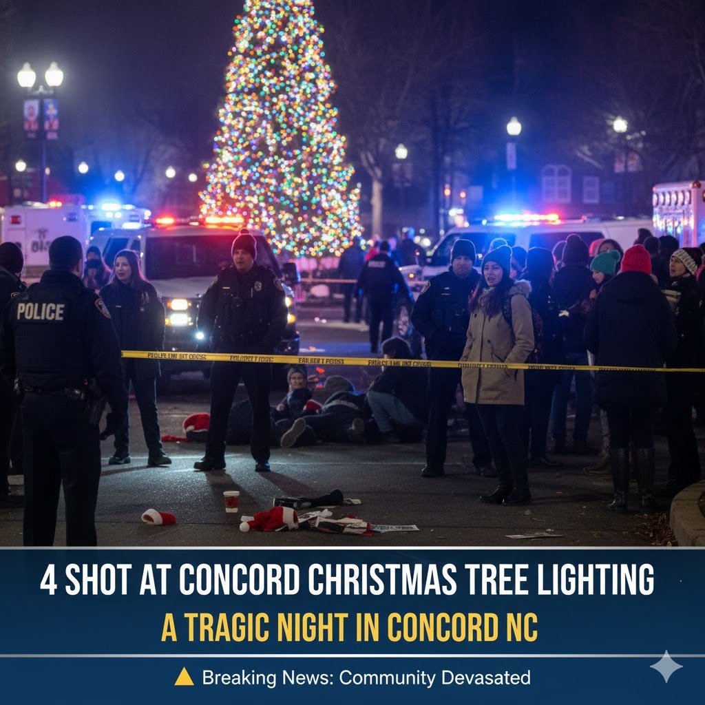 4 Shot at Concord Christmas Tree Lighting: A Tragic Night in Concord NC