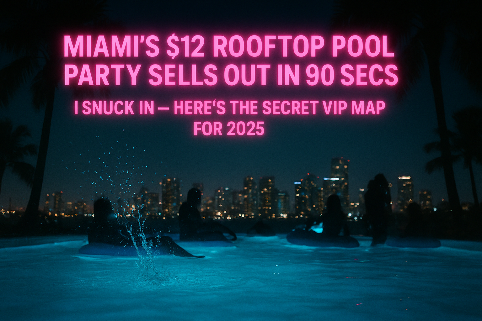 Miami's Hidden $12 Rooftop Pool Party That Books Out in 90 Seconds – I Snuck In to Map the 2025 VIP Vibes