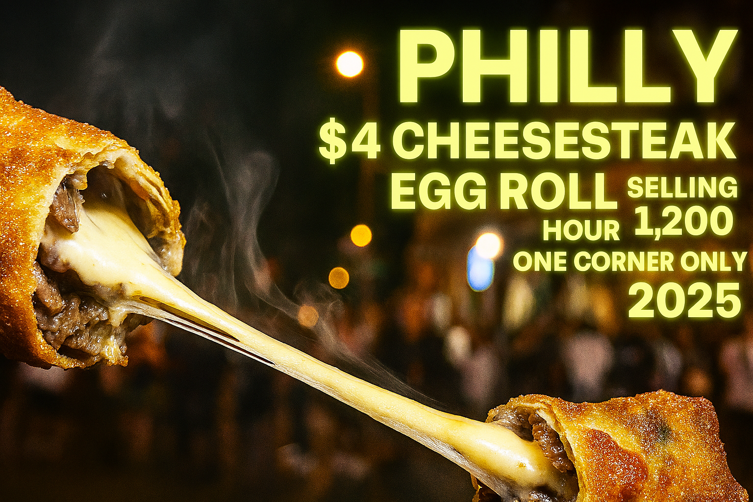 Philly’s $4 Cheesesteak Egg Roll Just Dropped – 1,200 Sold Per Hour from One Corner Window