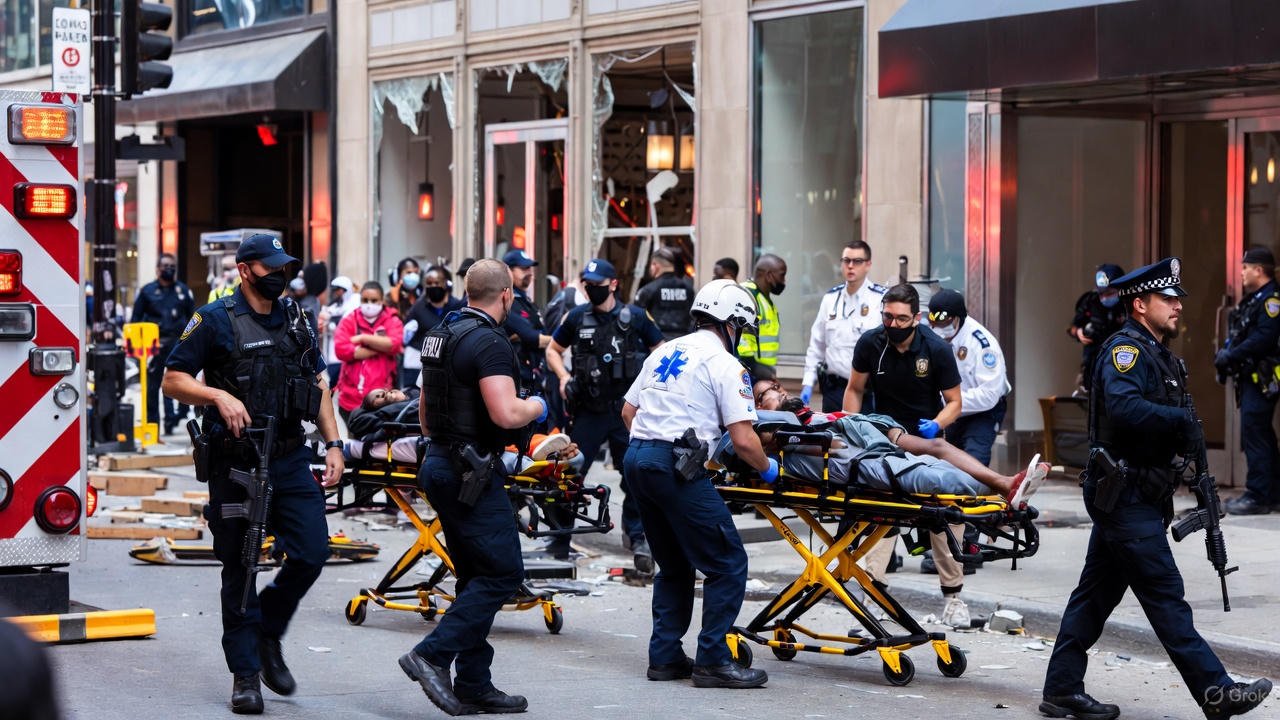 Chaos Erupts in Chicago's Loop: One Dead and Eight Teens Injured in Back-to-Back Shootings After Festive Tree-Lighting