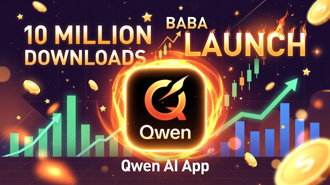 Alibaba's Qwen AI App Ignites a Firestorm: 10 Million Downloads in a Week, Supercharging BABA Stock