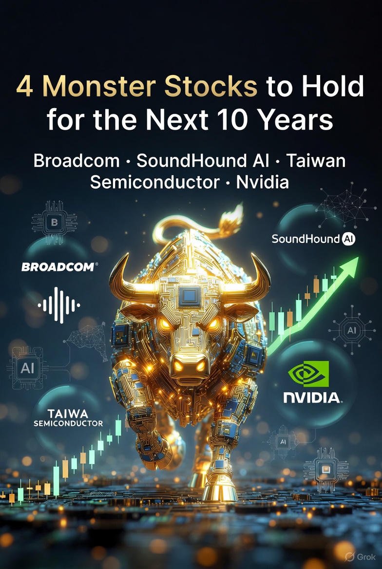 4 Monster Stocks to Hold for the Next 10 Years -- Including SoundHound and Taiwan Semiconductor