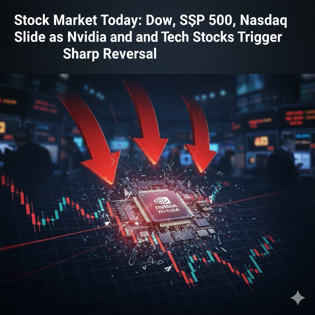 Stock Market Today: Dow, S&P 500, Nasdaq Slide as Nvidia and Tech Stocks Trigger Sharp Reversal