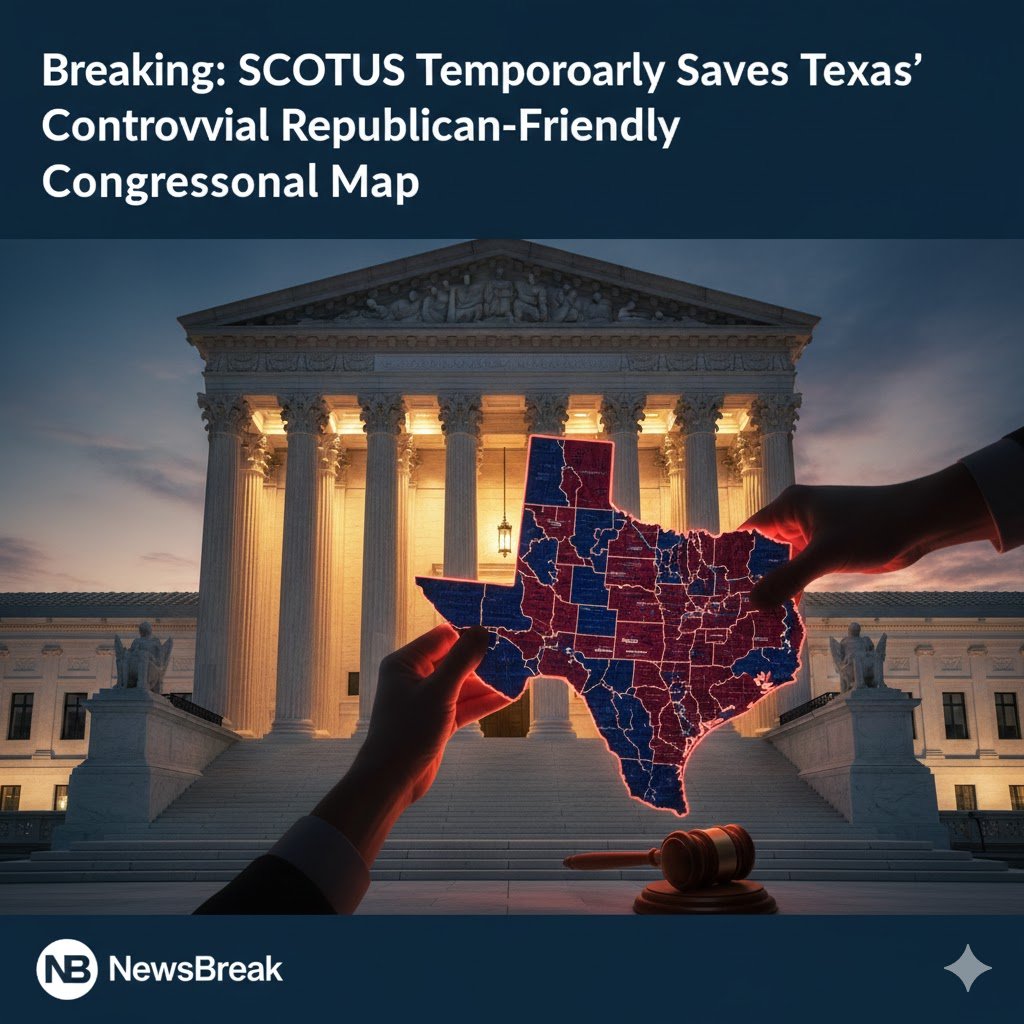 Breaking: SCOTUS Temporarily Saves Texas’ Controversial Republican-Friendly Congressional Map