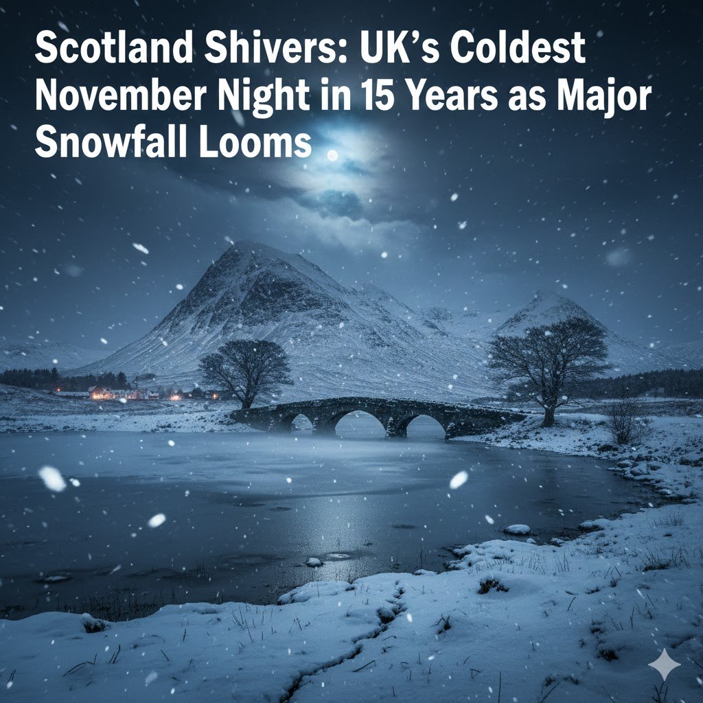 Scotland Shivers: UK’s Coldest November Night in 15 Years as Major Snowfall Looms