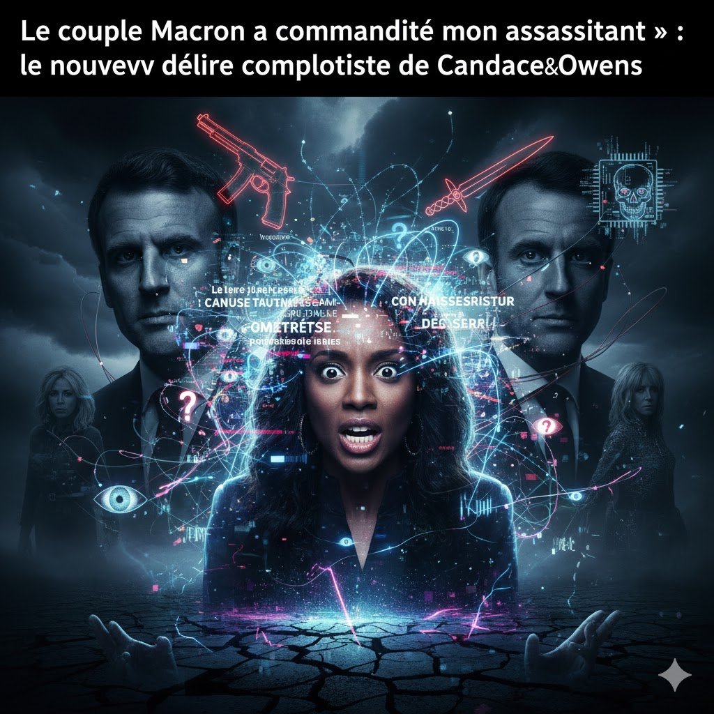 Le couple Macron a commandité mon assassinat » : le nouveau délire complotiste de Candace Owens