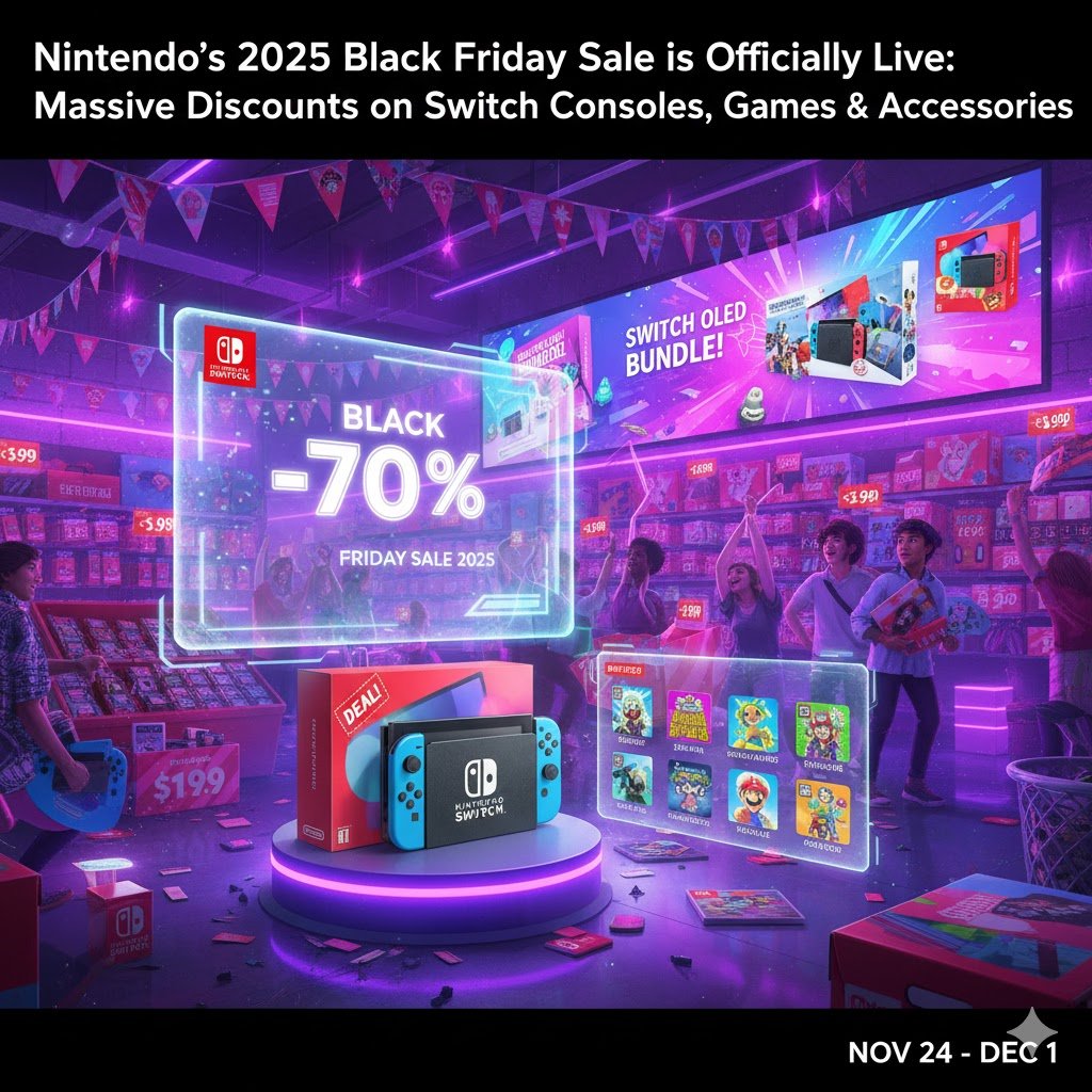Nintendo's 2025 Black Friday Sale is Officially Live: Massive Discounts on Switch Consoles, Games & Accessories