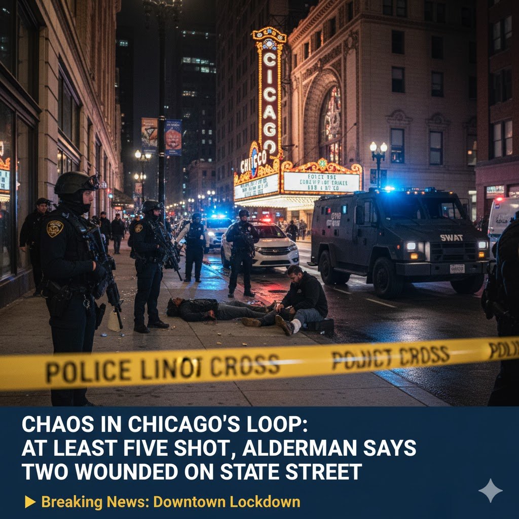 Chaos in Chicago’s Loop: At Least Five Shot, Alderman Says — Two Wounded on State Street