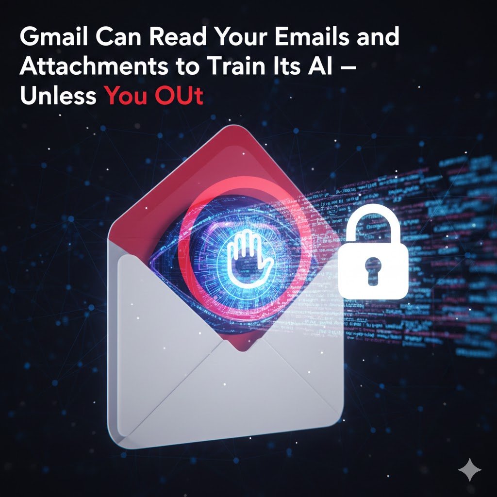 Gmail Can Read Your Emails and Attachments to Train Its AI — Unless You Opt Out